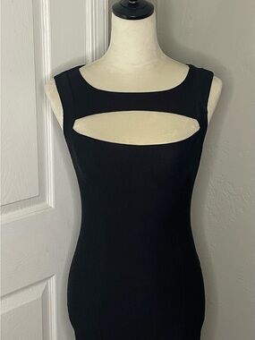 Black Cutout Sheath Dress